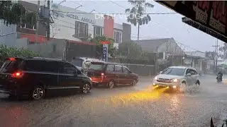powerful Heavy Rain With Thunderstrom, Rain Sounds 4menite Tidur nyenyak
