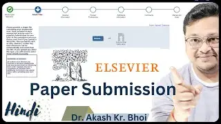 Paper Submission to Elsevier Journal || Elsevier Journal Submission Guide for Authors || Hindi