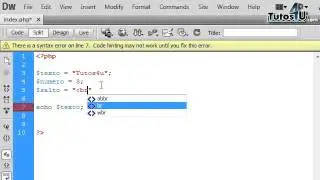 Declarar Variables en Php. Tutorial 9. Curso de Programación Php y MySql en Español.