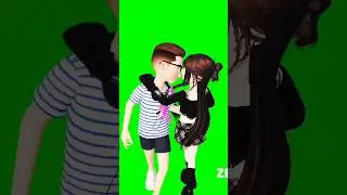 green screen 3D animation cartoon dancing video