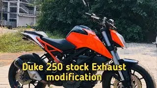Duke 250 Power 🔥 Stock exhaust Without DB sound Test | The Demonblacky