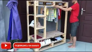 Вешалка из поддонов своими руками | Мебель из паллет для дома и дачи.