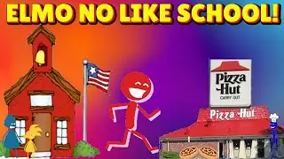 Elmo Ditches School For Pizza Hut And Gets Grounded! (GoAnimate)
