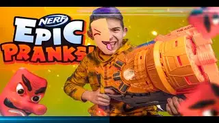 Видео игра от Нёрф! Nerf EPIC PRANKS // Дизмон