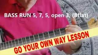 Go Your Own Way, 3 string cigar box guitar lesson.