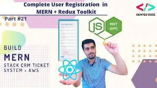 React User Registration Form To API[2021] - #21 Complete User Registration Feature In MERN CRM proj.