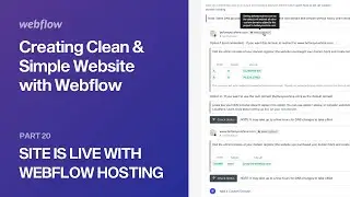 20 — Going Live (Moving from Wix to Webflow Hosting) — Creating Clean & Simple Website with Webflow