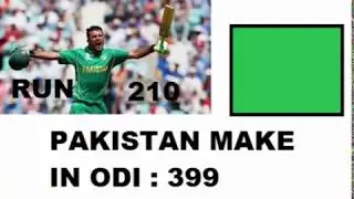 FAKHAR ZAMAN 210 | Highest Run In Odi  Format In The World | PAKISTAN HIGHEST SCORE 399