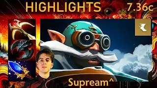 ⭐ 7.36c Supream^ Gyrocopter |KDA - 27 KP - 74%| Carry Highlights - Dota 2 Top MMR