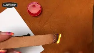 Radermecker Tannery -  How to identify a vegetable tanned leather   The flame technique