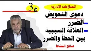 الضرر والعلاقة السببية بين الخطأ والضرر في المنازعات الإدارية/ج3