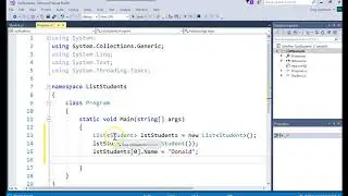 IS303 C# Creating a List of Objects