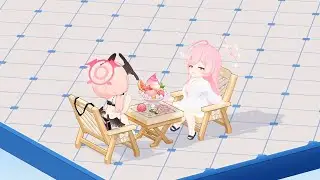 [Blue Archive] ~Koharu and Hanako (Swimsuit ver.)~ Cafe Furniture Interaction