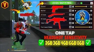 Free Fire Max Auto Headshot Trick 2026 Sensitivity ⚙️ 2gb, 3gb, 4gb Ram Headshot Sensitivity Setting