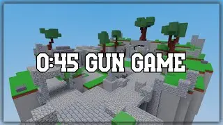 Gun Game World Record Speedrun (0:45) | Roblox Bedwars
