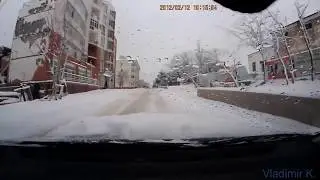 Геленджик снег 2012   Gelendzhik snow 2012
