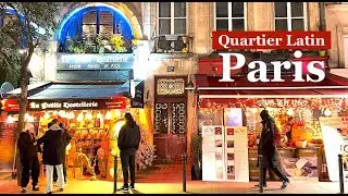 Paris France - HDR walk in Paris - Paris Christmas walk 2023 - Quarter Latin