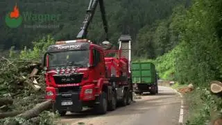 Action am Steilhang / Wagner Energieholz / Forst-Profi / Wucher Helicopter