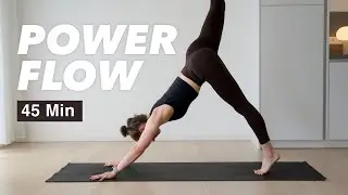 Power Flow 45 Min | Vinyasa Yoga für den ganzen Körper | Mittelstufe & Fortgeschrittene