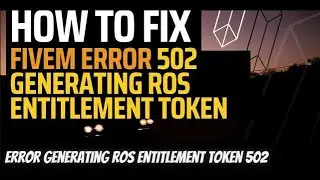 How to fix Fivem could not contact entitlement service status code 502