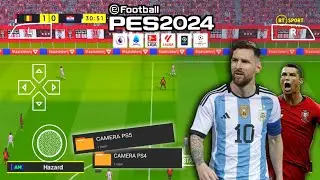 GASS!! EFOOTBALL PES PPSSPP  2024  FULL UPDATE NATIONAL TEAM EROPA & AMERIKA | NEW REAL FACE