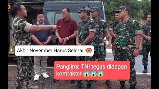 panglima TNI Andika Perkasa marahi kontraktor😱saat kunjungan kerja diriau!!