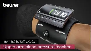 Upper arm blood pressure monitor with easy-to-lock cuff | Beurer BM 81 easyLock
