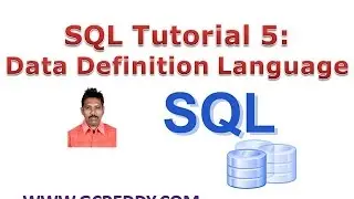 SQL - Data Definition Language