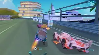 Professor Z race at Mountain Run, Cars 2 The Video Game PC Gameplay 1080p HD