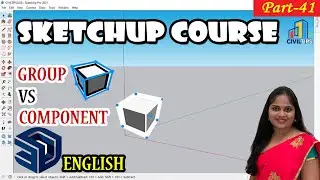 English - Part 41 Different Between Group And Component in Sketchup