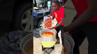 I BOILED CRAWFISH IN A HURRICANE😱🌀🦞