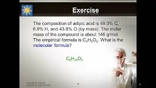 Lecture - Chemical Calculations PART5 (of 5)