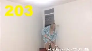 ADELESEXYUK MOPPING THE FLOOR