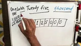 One lakh Twenty Five Thousand only | 125000 Spelling hindi english | Hindi