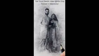 Cute Couple Sketch Art