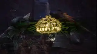 Giving a palico a sausage after a quest is completed in Monster Hunter: World