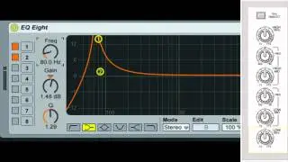 Ableton Live: Configuring an EQ plugin
