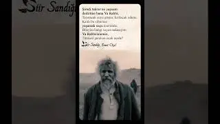 İsmet Özel (Münacaat) Şiir