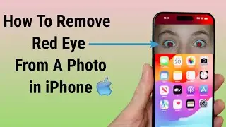 How to Remove Red Eye Spot from a Photo in iPhone (Fixed)