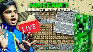 Let's Make a CREEPER FARM! || Minecraft on Live || VFX GURU