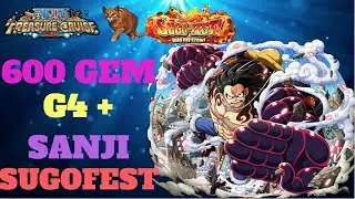 13 LEGENDS?!?!?! INSANE LUCK!! (600 GEM G4+Sanji Christmas Sugofest) - One Piece Treasure Cruise
