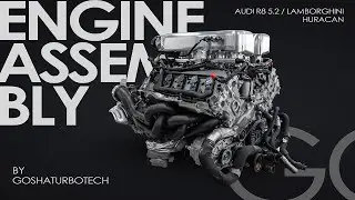 Lamborghini Huracan, Audi R8 5.2 engine assembly by GTT