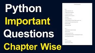 python important questions jntu Python important questions 