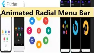 ASMR Programming  :  Animated Radial Menu Bar Using Flutter 3 3