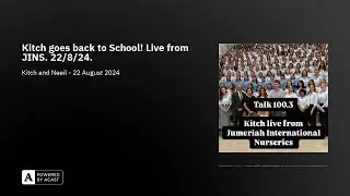Kitch goes back to School! Live from JINS. 22/8/24.