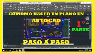 AutoCAD 2022(Parte 1) - Cómo Dibujar un plano en Paso a paso (Layer, status bar, linea)