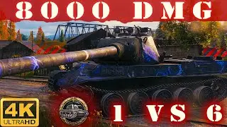 ✔️ AMX M4 51 WoT ▷ 1 VS 6 • 8K Damage ▷ World of Tanks Gameplay