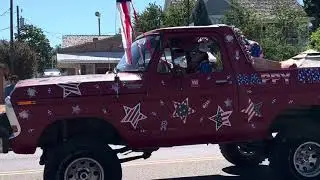 4th of July Fillmore Utah Parade Flyover, Classic Cars and trucks
