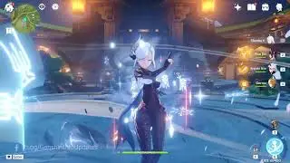 Shenhe elemental skill and burst【Genshin Impact】