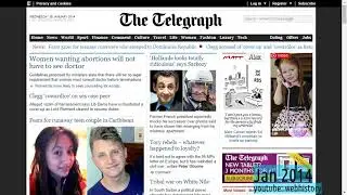 webhistory of telegraph.co.uk